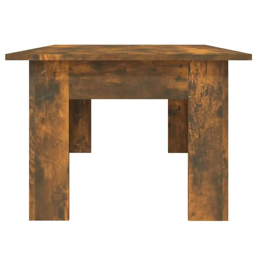 Table basse Chêne fumé 100x60x42 cm Bois d'ingénierie - 6