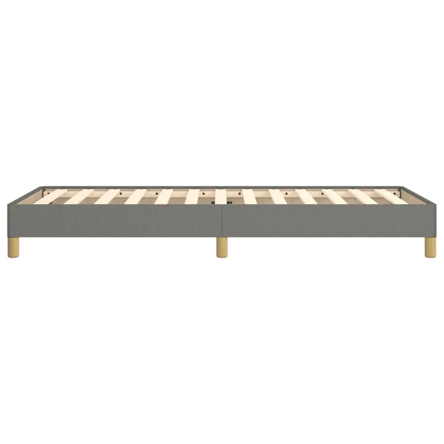 Cadre de lit sans matelas gris foncé 90x200 cm tissu - 6