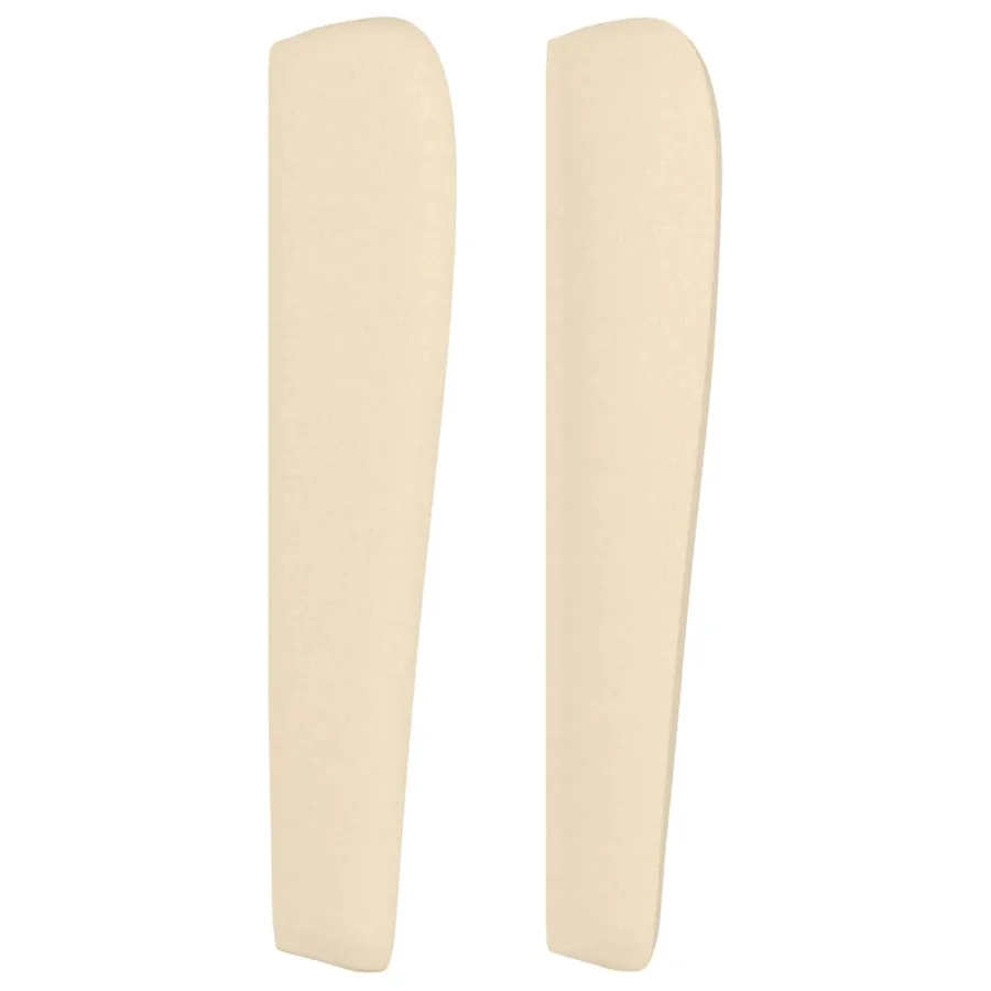 Tête de lit avec oreilles Crème 203x23x118/128 cm Tissu - 4