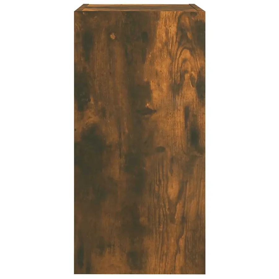 Meuble TV Chêne fumé 30,5x30x60 cm Bois d'ingénierie - 6