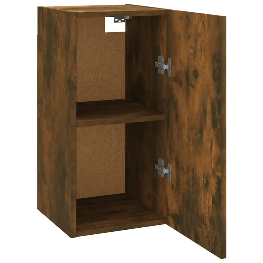 Meuble TV Chêne fumé 30,5x30x60 cm Bois d'ingénierie - 7