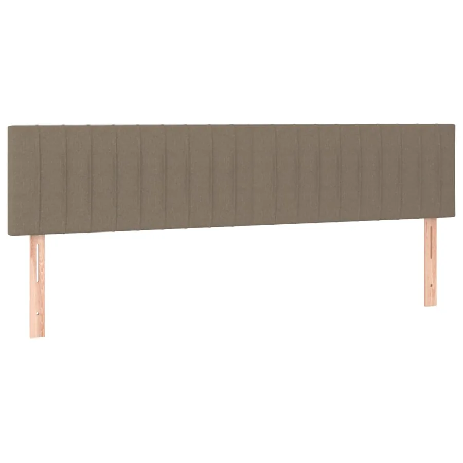 Sommier à lattes de lit avec matelas Taupe 180x200 cm Tissu - 6
