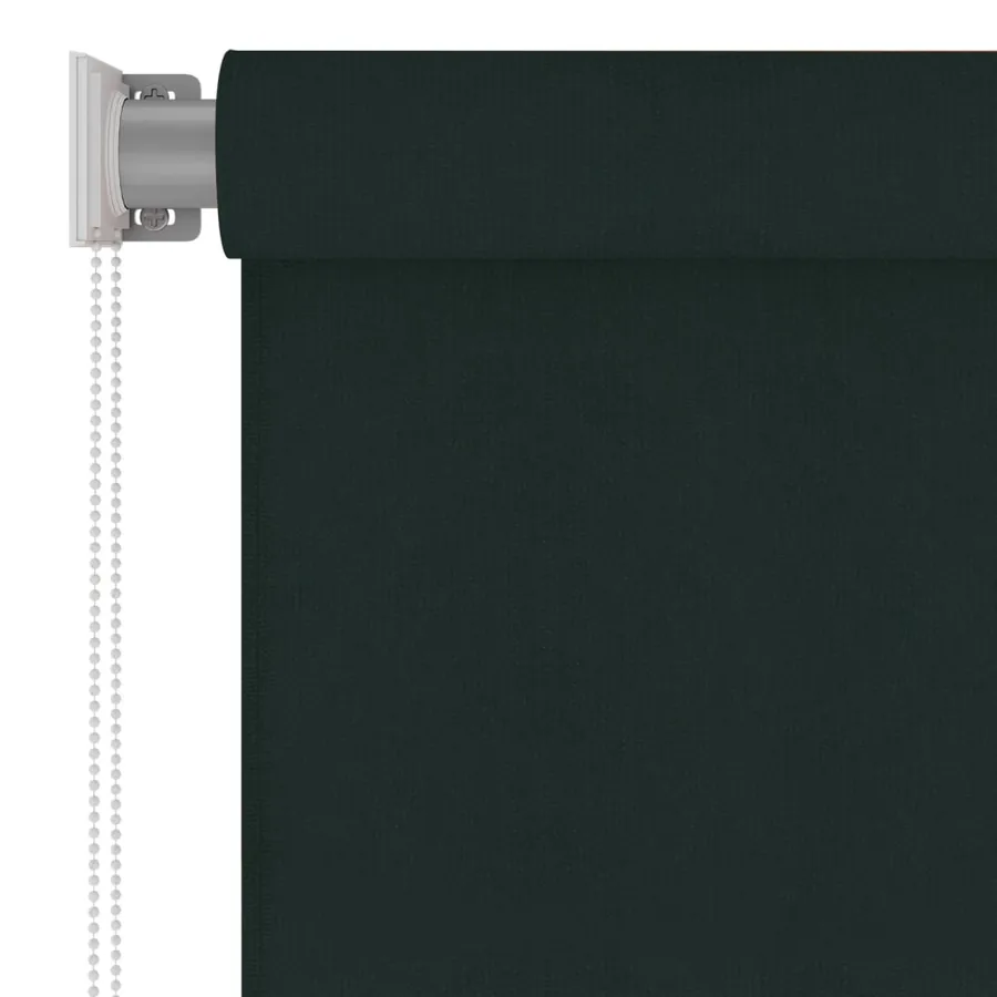 Store roulant d'extérieur 125 (l) x 140 (H) cm vert foncé HDPE - 3