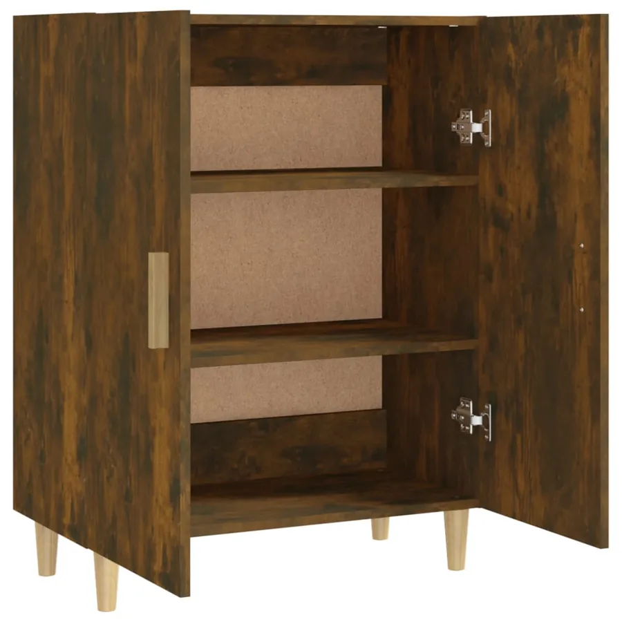 Buffet Chêne fumé 70x34x90 cm Bois d'ingénierie - 5