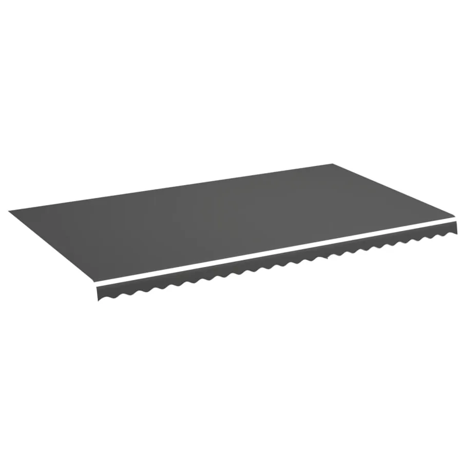 Tissu de remplacement pour auvent anthracite 6x3,5 m polyester - 2