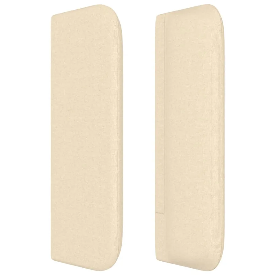 Tête de lit avec oreilles Crème 103x16x78/88 cm Tissu - 4
