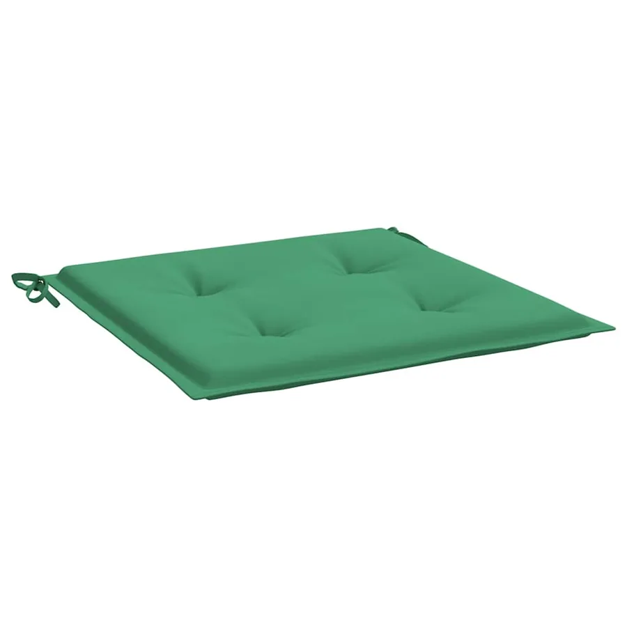 Coussins de chaise jardin lot de 2 vert 40x40x4 cm tissu oxford - 5