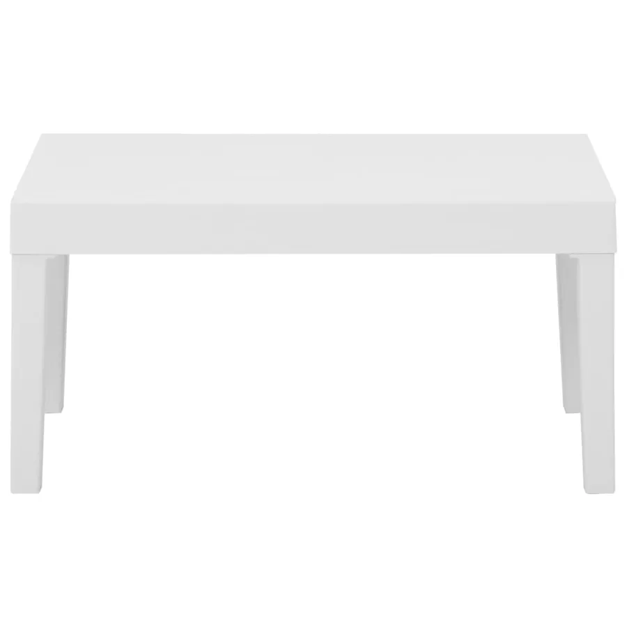 Salon de jardin 4 pcs avec coussins Plastique Blanc - 5