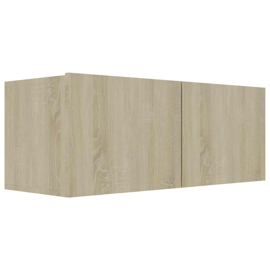 Meuble TV Chêne sonoma 80x30x30 cm Bois d’ingénierie - 2