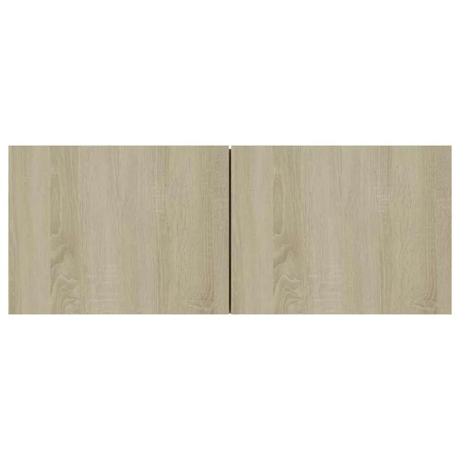 Meuble TV Chêne sonoma 80x30x30 cm Bois d’ingénierie - 6