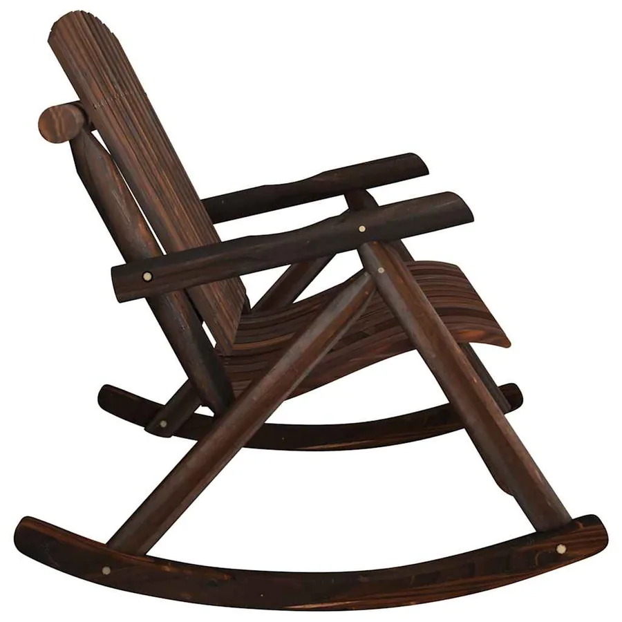 Banc à bascule jardin 2 places 123x96x102 cm bois massif épicéa - 4