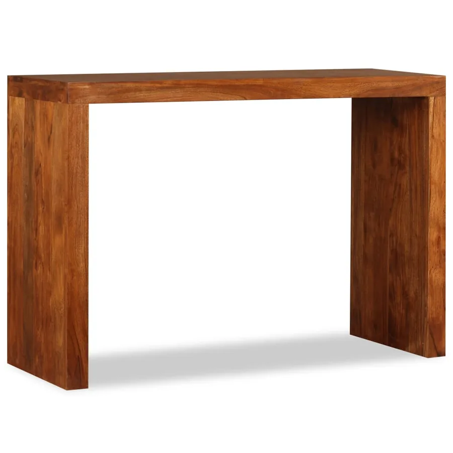 Table console Bois massif avec finition miel 110x40x76 cm - 2