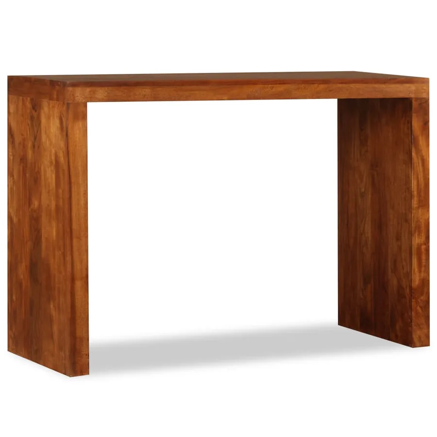 Table console Bois massif avec finition miel 110x40x76 cm - 3