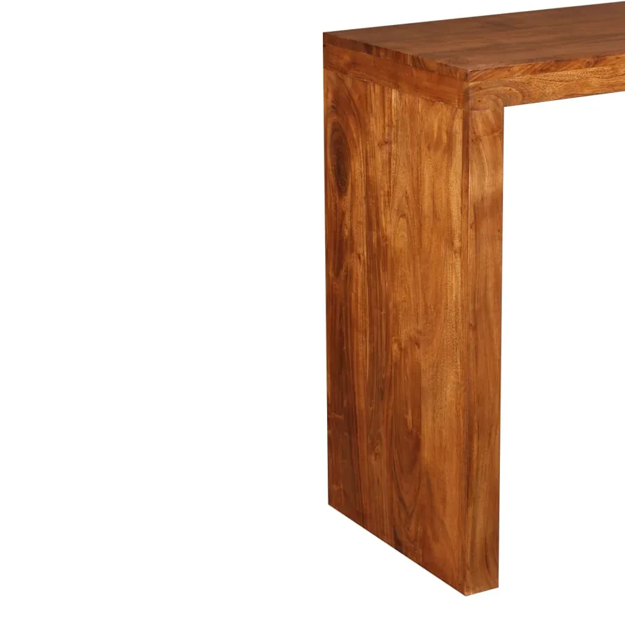 Table console Bois massif avec finition miel 110x40x76 cm - 8