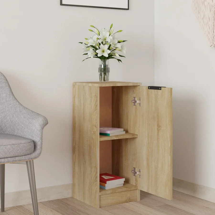 Buffet Chêne sonoma 30x30x70 cm Bois d'ingénierie - 3