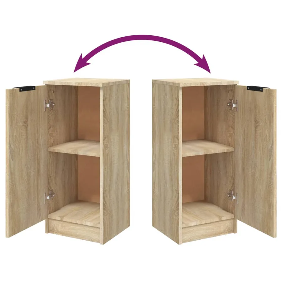Buffet Chêne sonoma 30x30x70 cm Bois d'ingénierie - 9