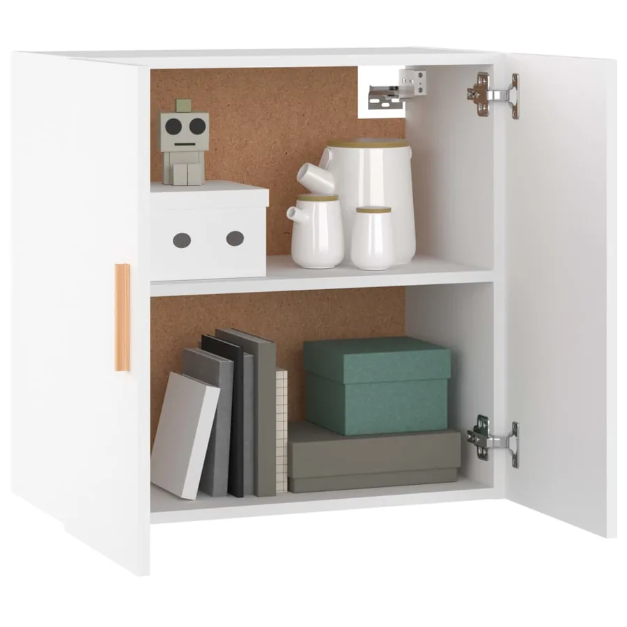 Armoire murale Blanc 60x30x60 cm Bois d'ingénierie - 4