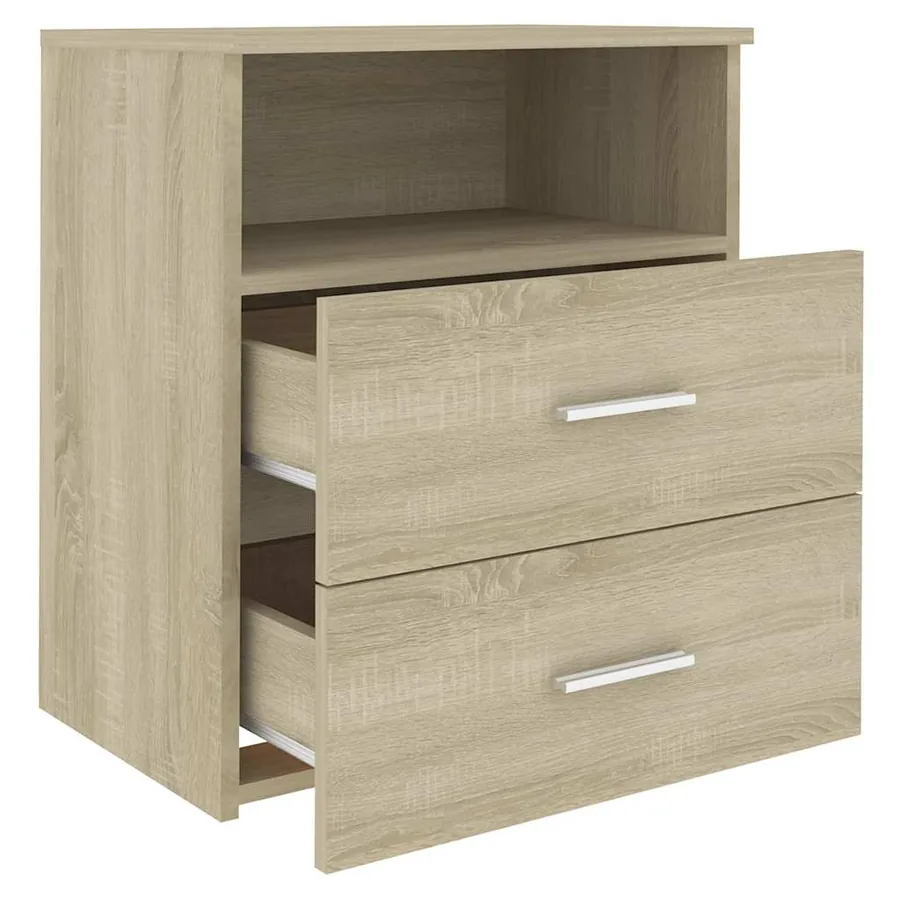 Table de chevet Chêne sonoma 50x32x60 cm - 4