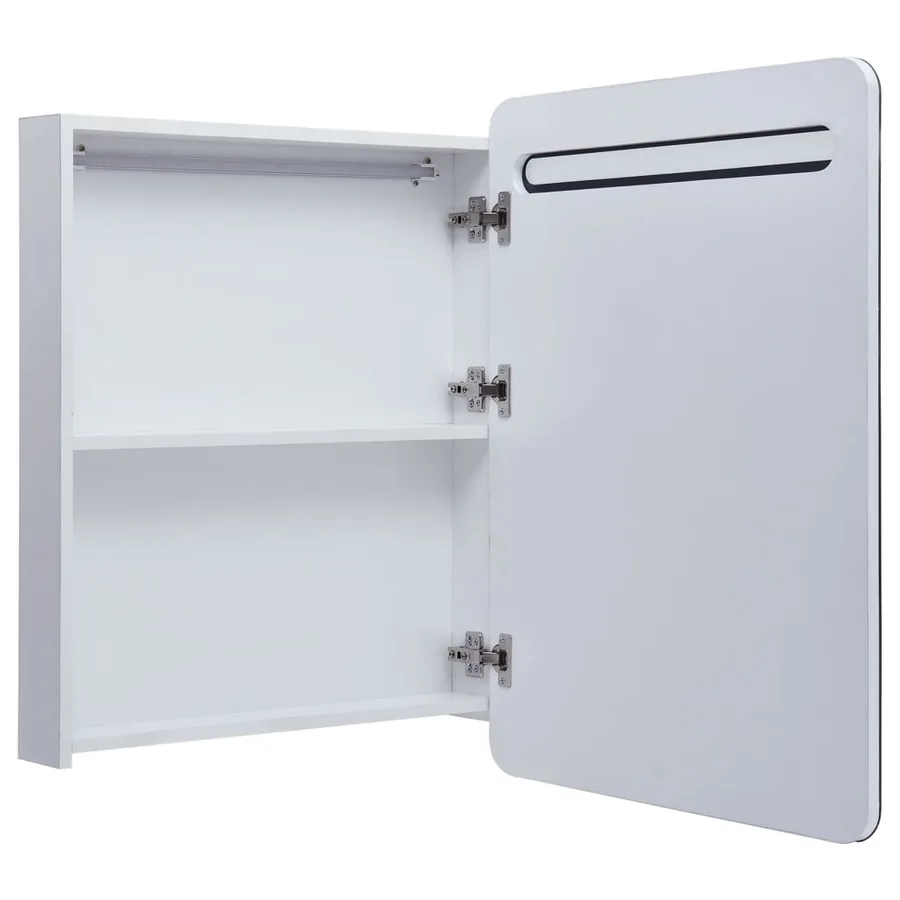 Armoire de salle de bain à miroir LED 60x11x80 cm - 5