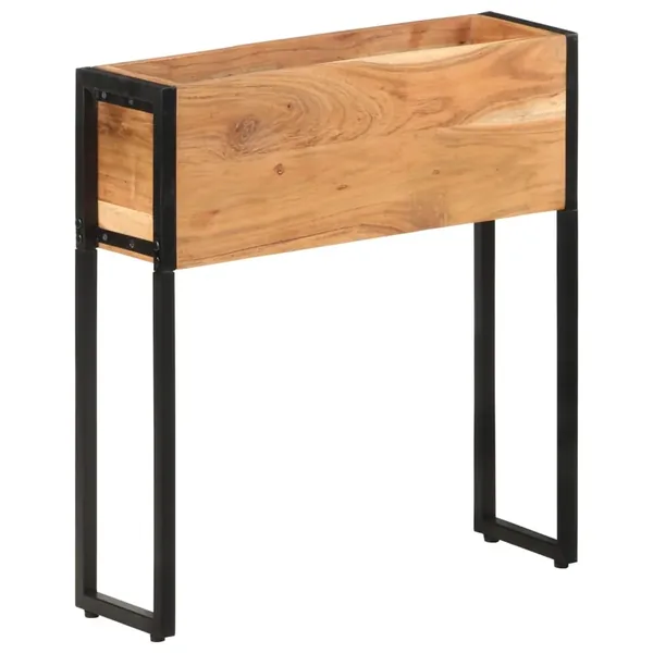Jardinière 60x20x68 cm Bois massif d'acacia