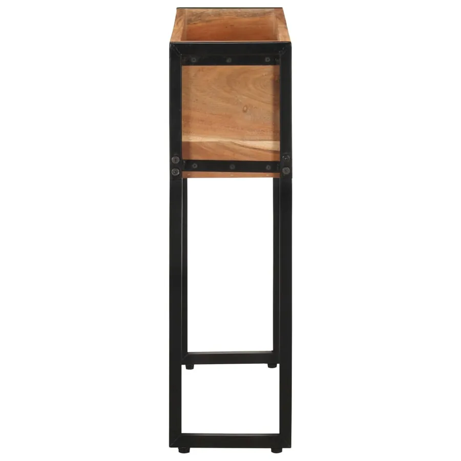 Jardinière 60x20x68 cm Bois massif d'acacia - 3