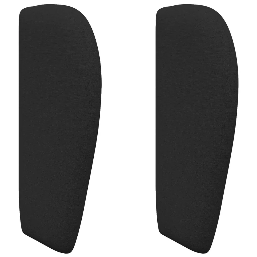 Oreille de tête de lit Noir 40 x 23 x 6 cm tissu - 2