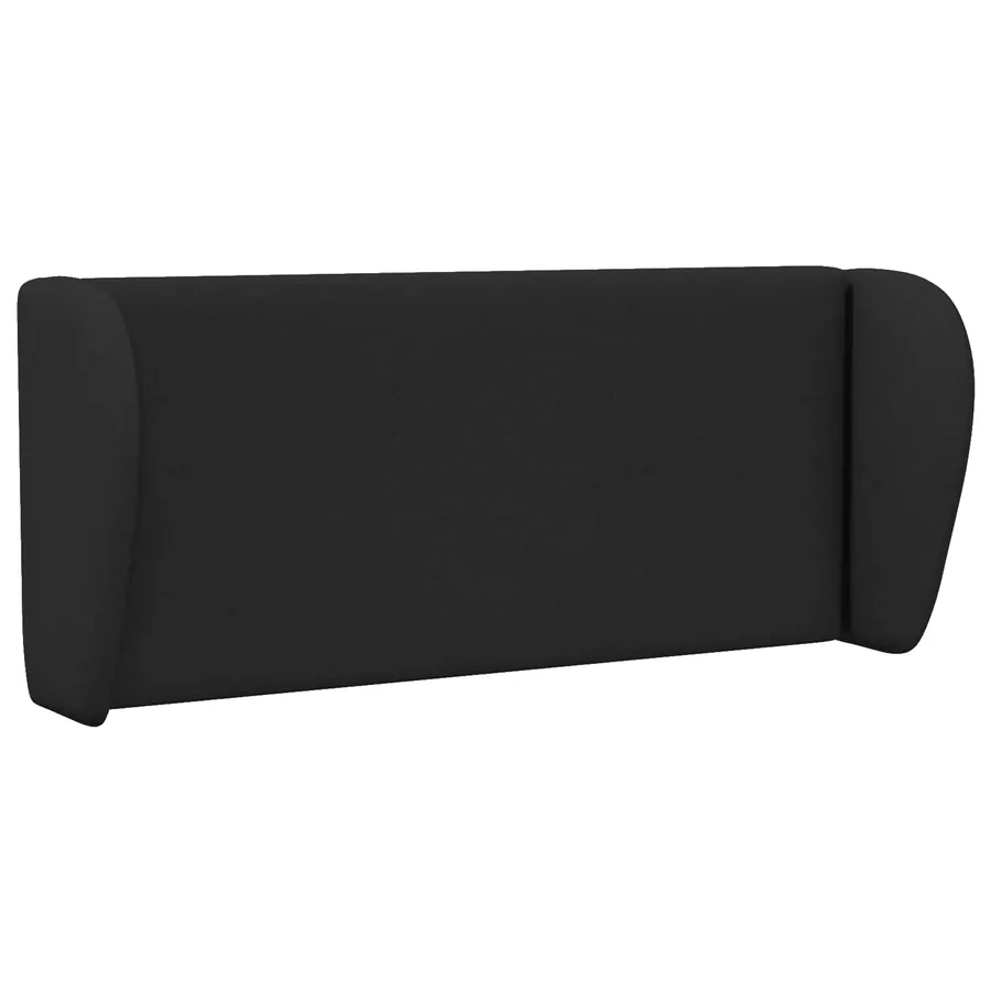 Oreille de tête de lit Noir 40 x 23 x 6 cm tissu - 3
