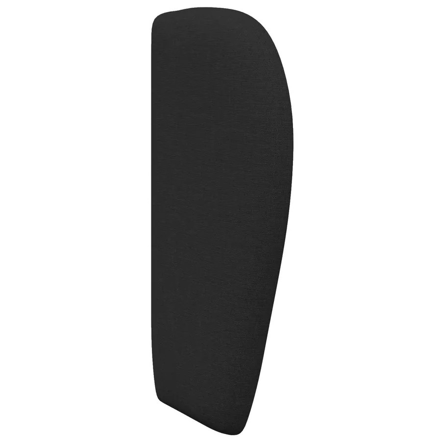 Oreille de tête de lit Noir 40 x 23 x 6 cm tissu - 5