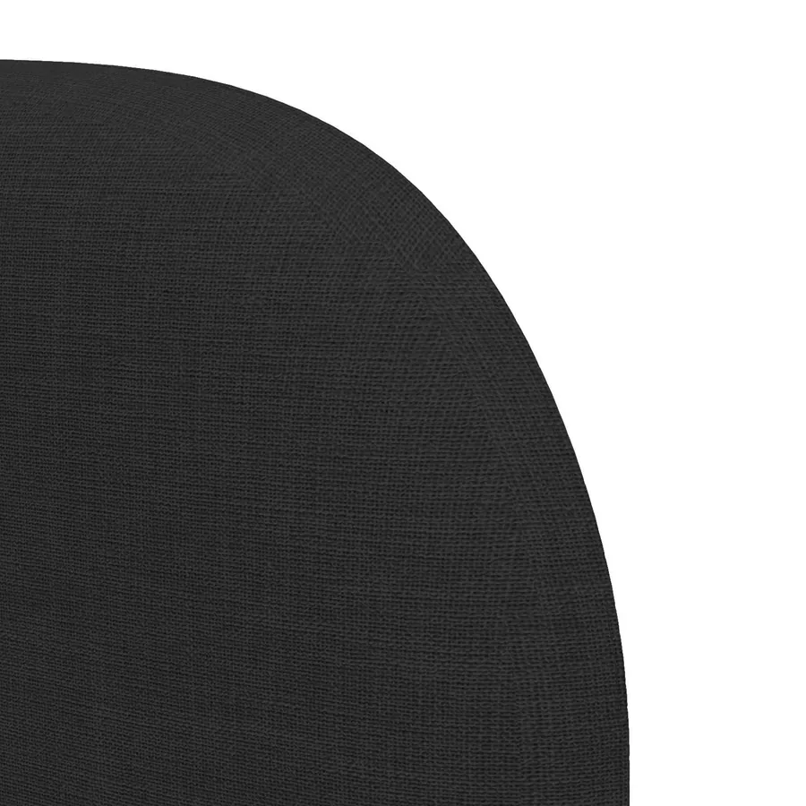 Oreille de tête de lit Noir 40 x 23 x 6 cm tissu - 9
