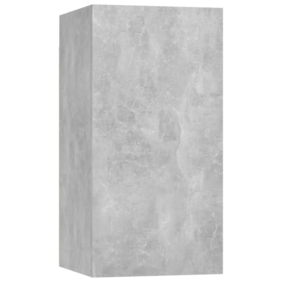 Ensemble de meubles TV 4 pcs Gris béton Bois d'ingénierie - 4