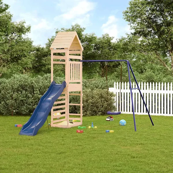 Aire de jeux d'extérieur bois de pin massif