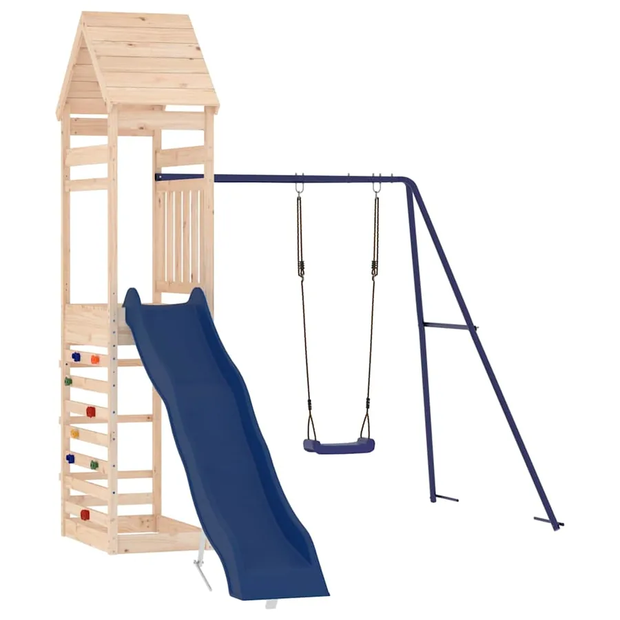 Aire de jeux d'extérieur bois de pin massif - 3