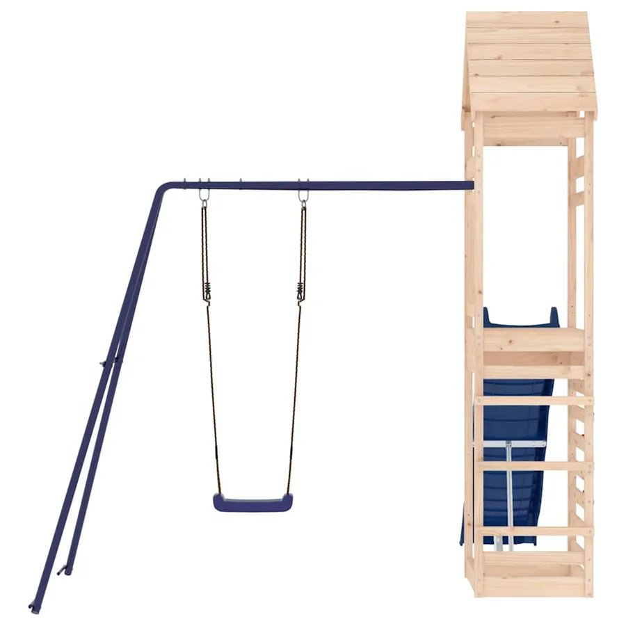 Aire de jeux d'extérieur bois de pin massif - 4