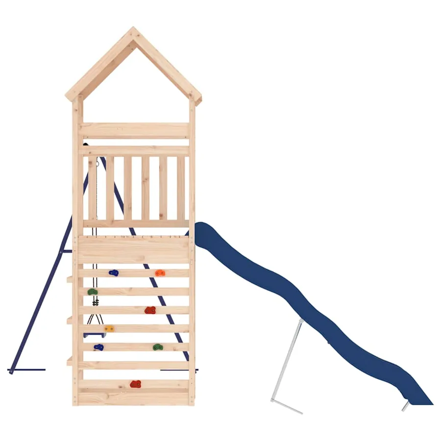 Aire de jeux d'extérieur bois de pin massif - 7
