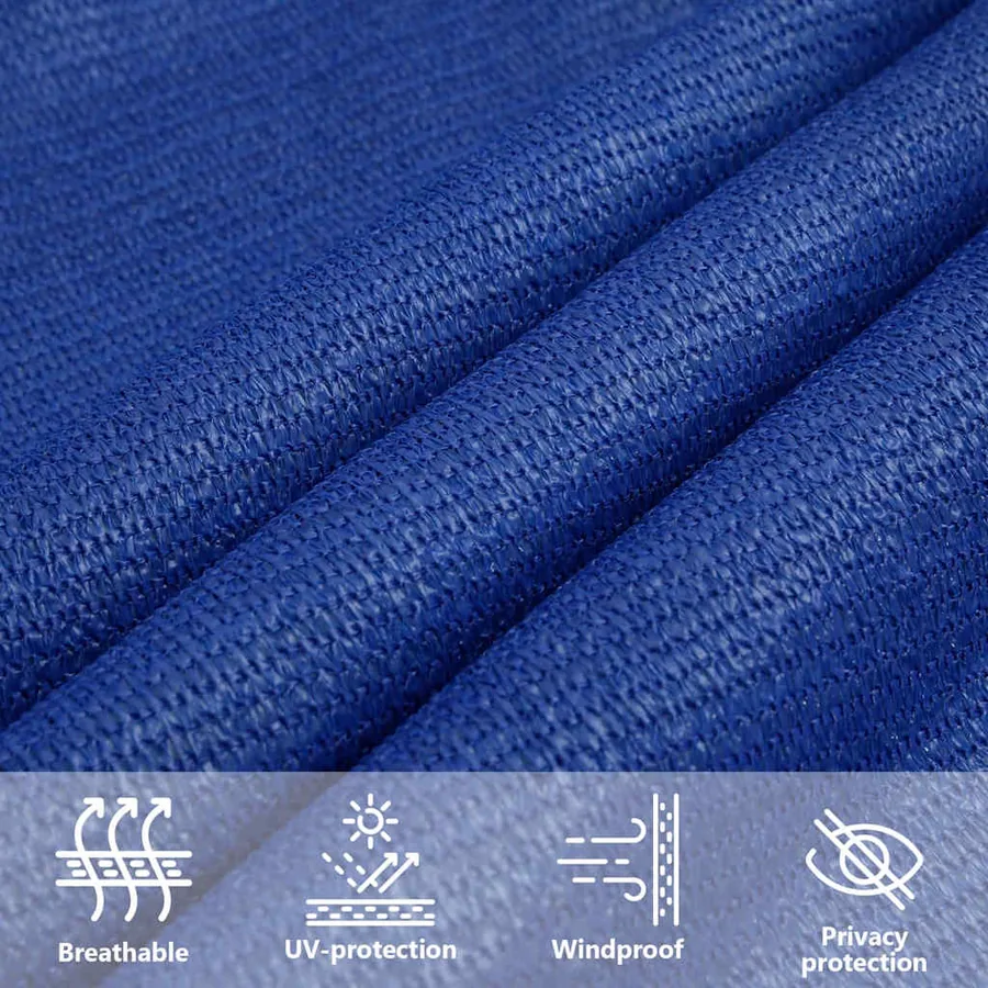 Voile d'ombrage 160 g/m² Bleu 2x4,5 m PEHD - 11