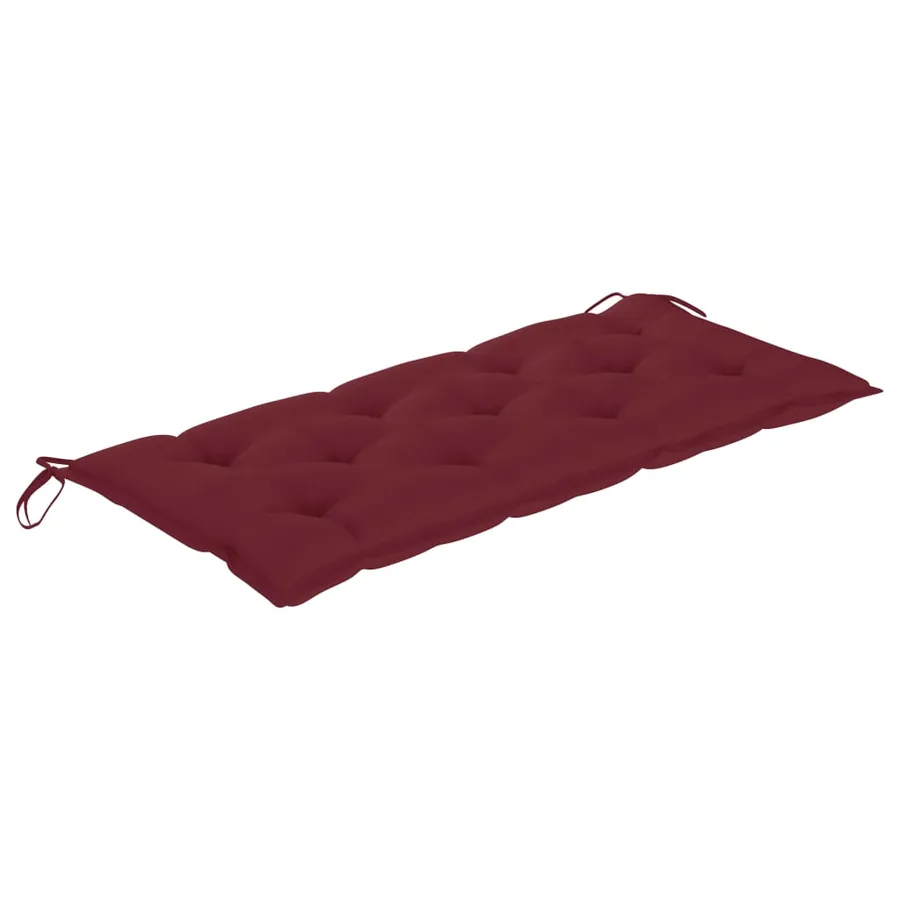 Banc de jardin avec coussin 120 cm Bois d'acacia massif - 5
