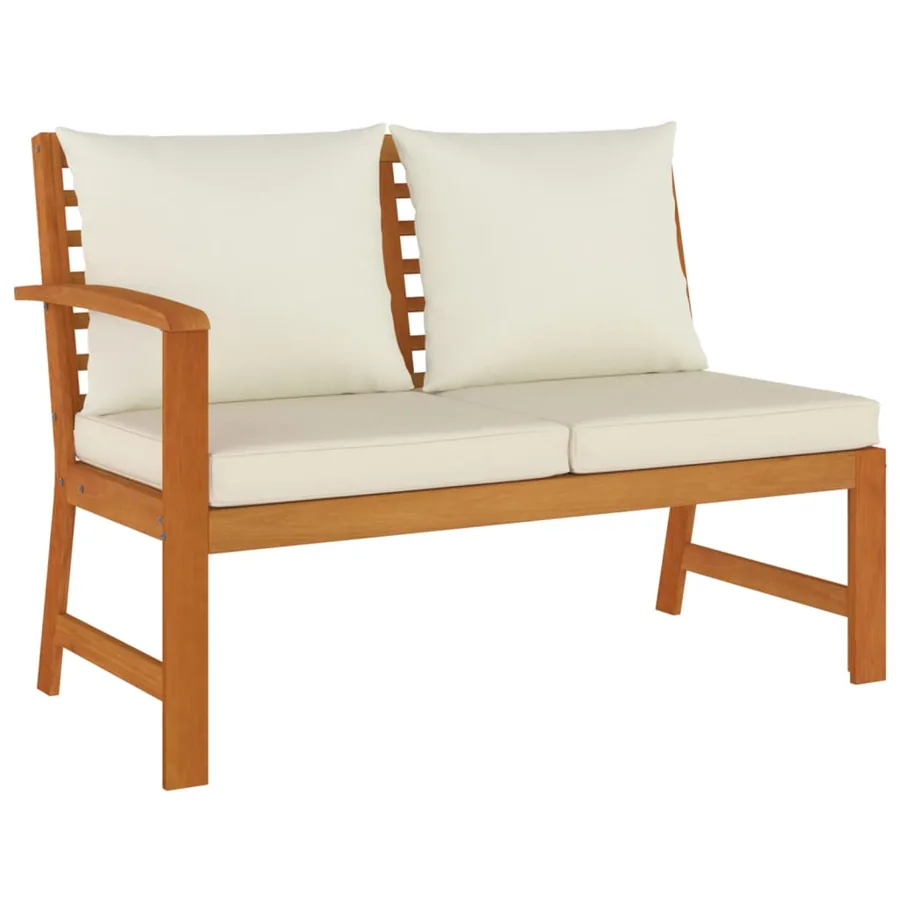 Ensemble à manger de jardin coussins 7 pcs Bois acacia - 4