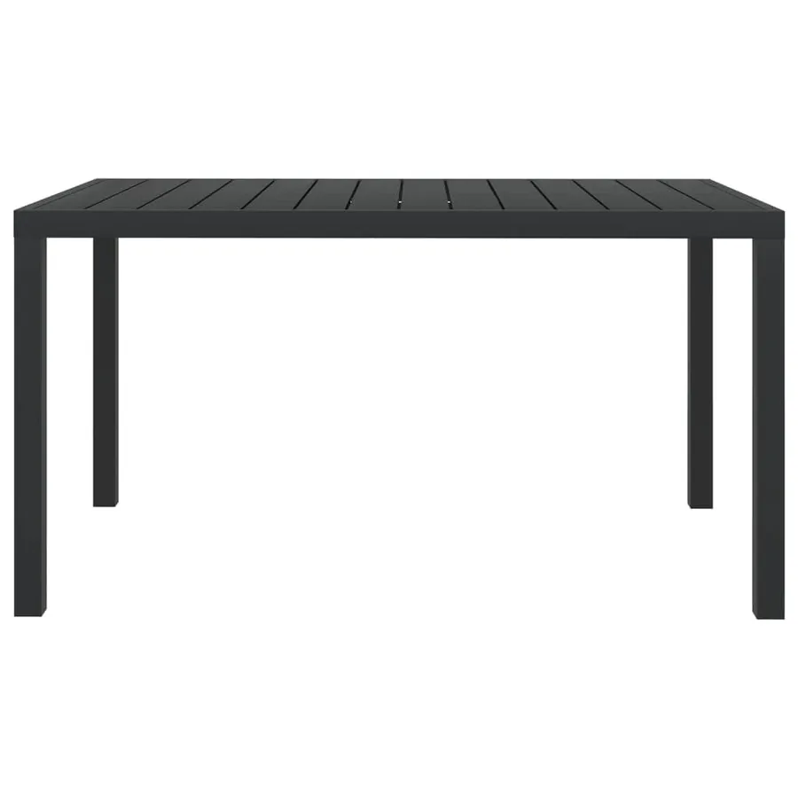Ensemble à manger de jardin coussins 7pcs Résine tressée Noir - 10