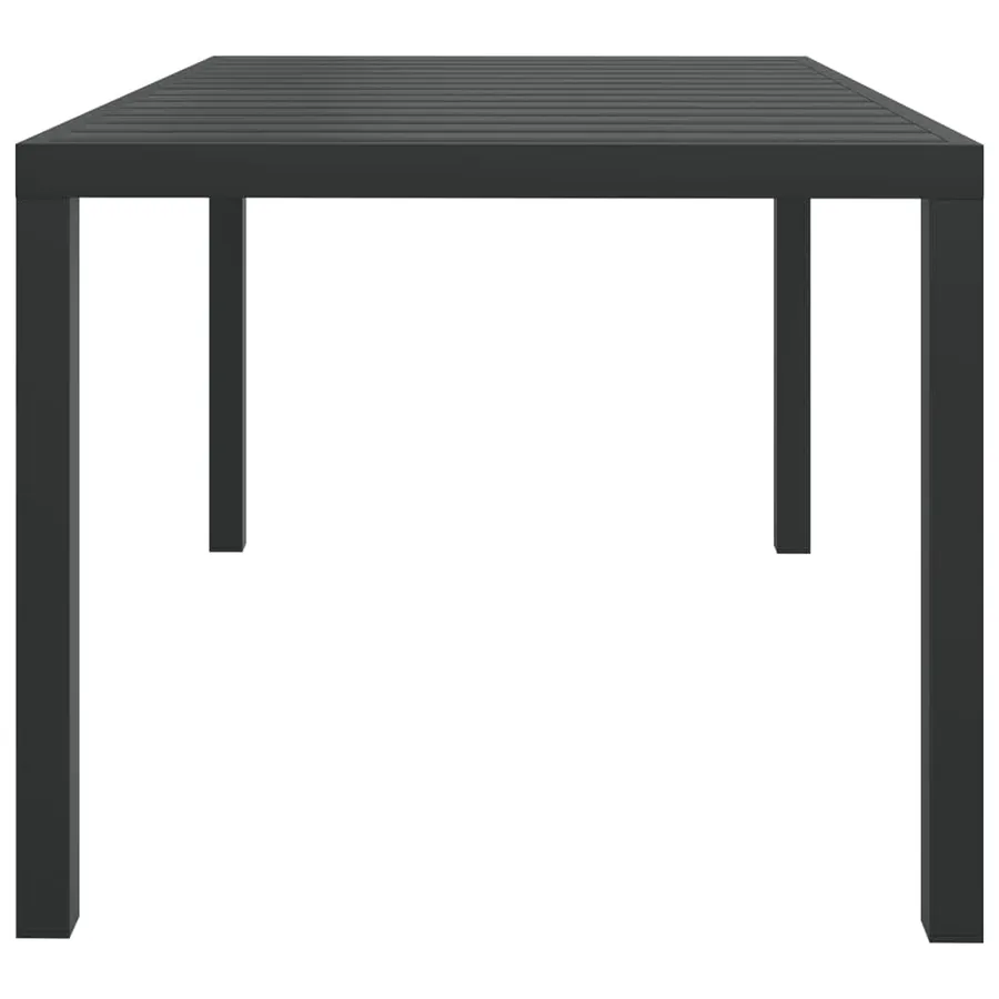 Ensemble à manger de jardin coussins 7pcs Résine tressée Noir - 11