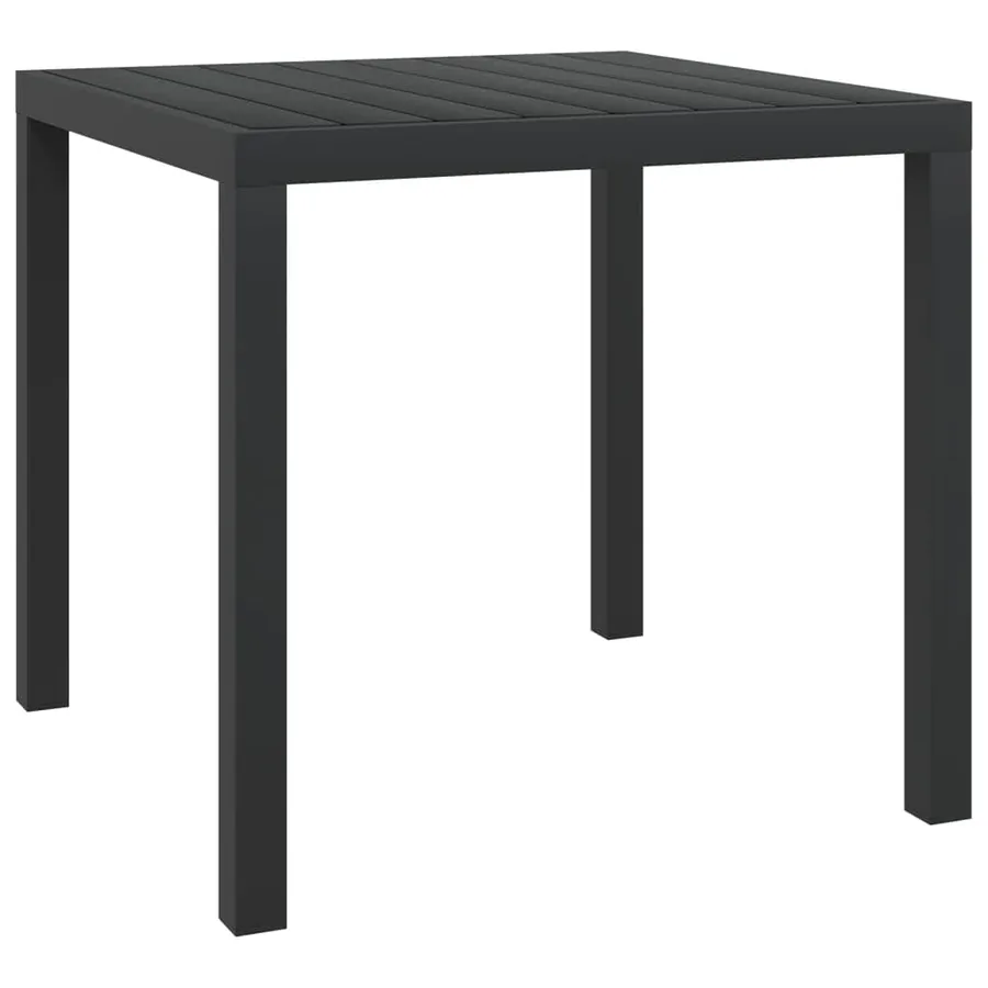 Ensemble à dîner de jardin avec coussins 5 pcs poly rotin noir - 10