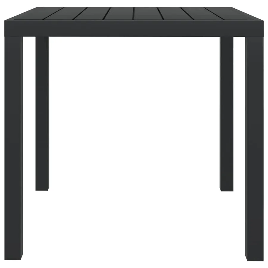 Ensemble à dîner de jardin avec coussins 5 pcs poly rotin noir - 13