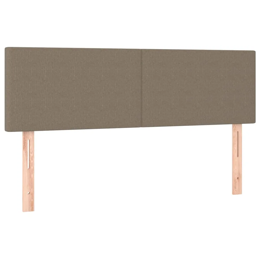 Sommier à lattes de lit avec matelas Taupe 140x200 cm Tissu - 6