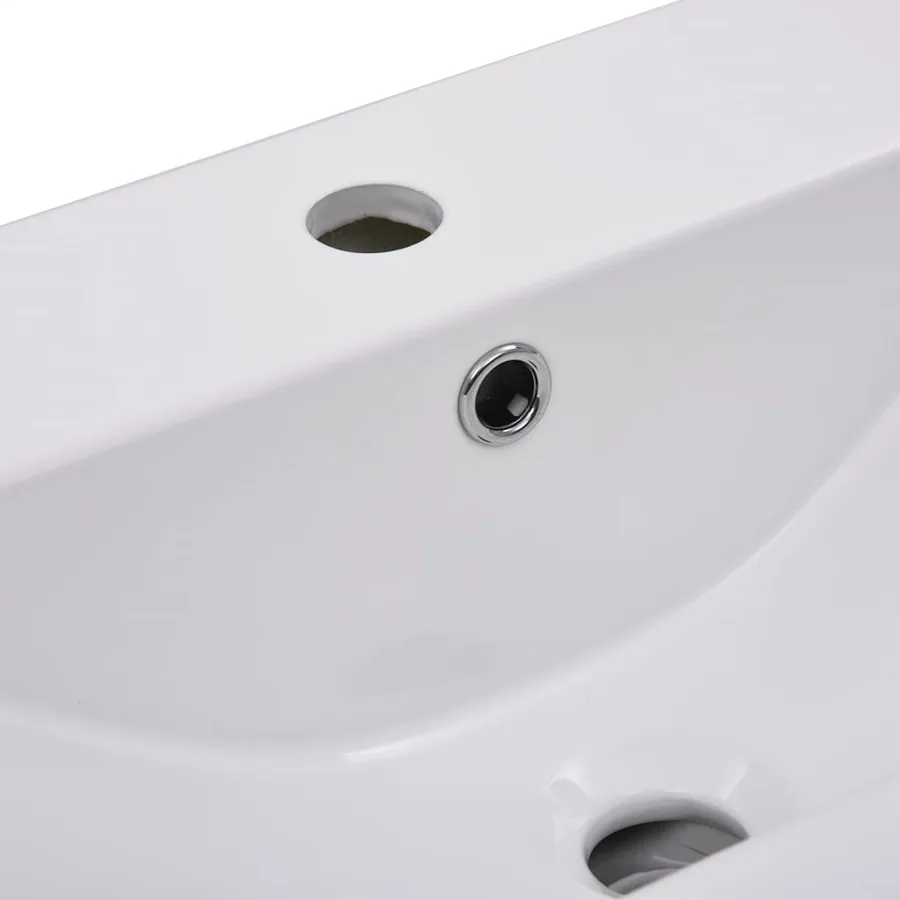 Ensemble de meubles de salle de bain Blanc Aggloméré - 16