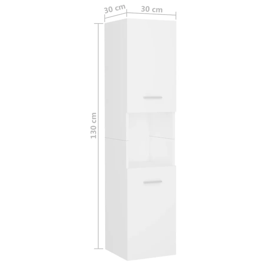 Ensemble de meubles de salle de bain Blanc Aggloméré - 17