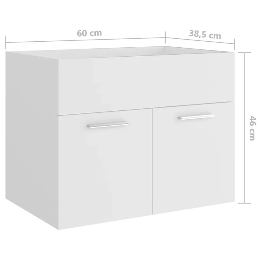 Ensemble de meubles de salle de bain Blanc Aggloméré - 18