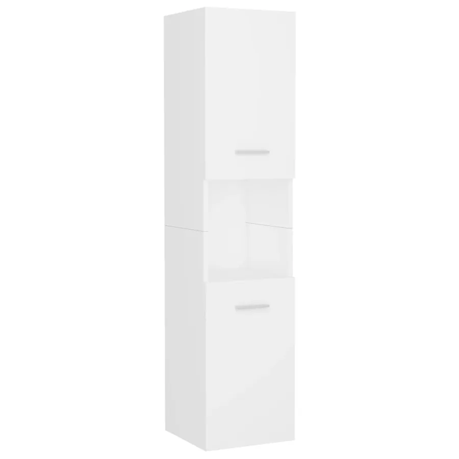 Ensemble de meubles de salle de bain Blanc Aggloméré - 4