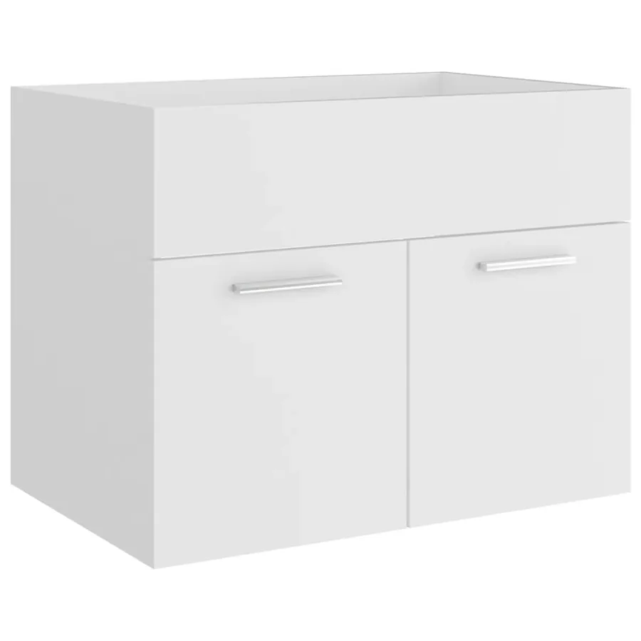 Ensemble de meubles de salle de bain Blanc Aggloméré - 7