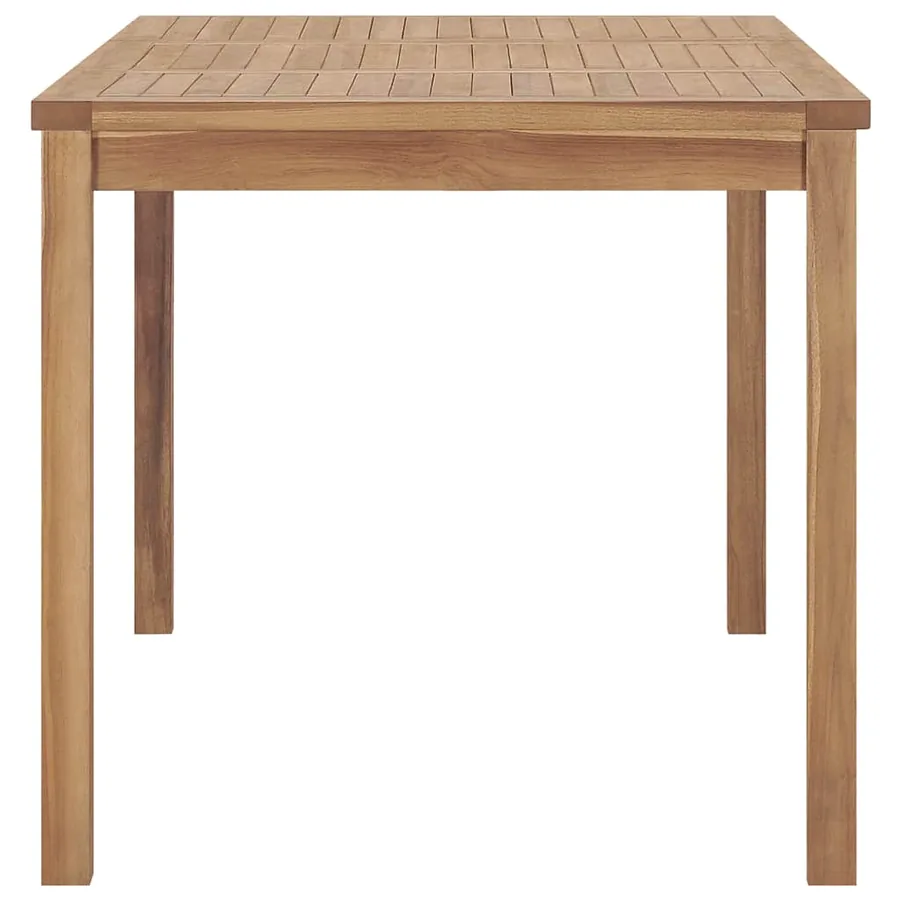 Ensemble de salle à manger de jardin 7 pièces 140 x 80 cm en bois de teck massif - 8