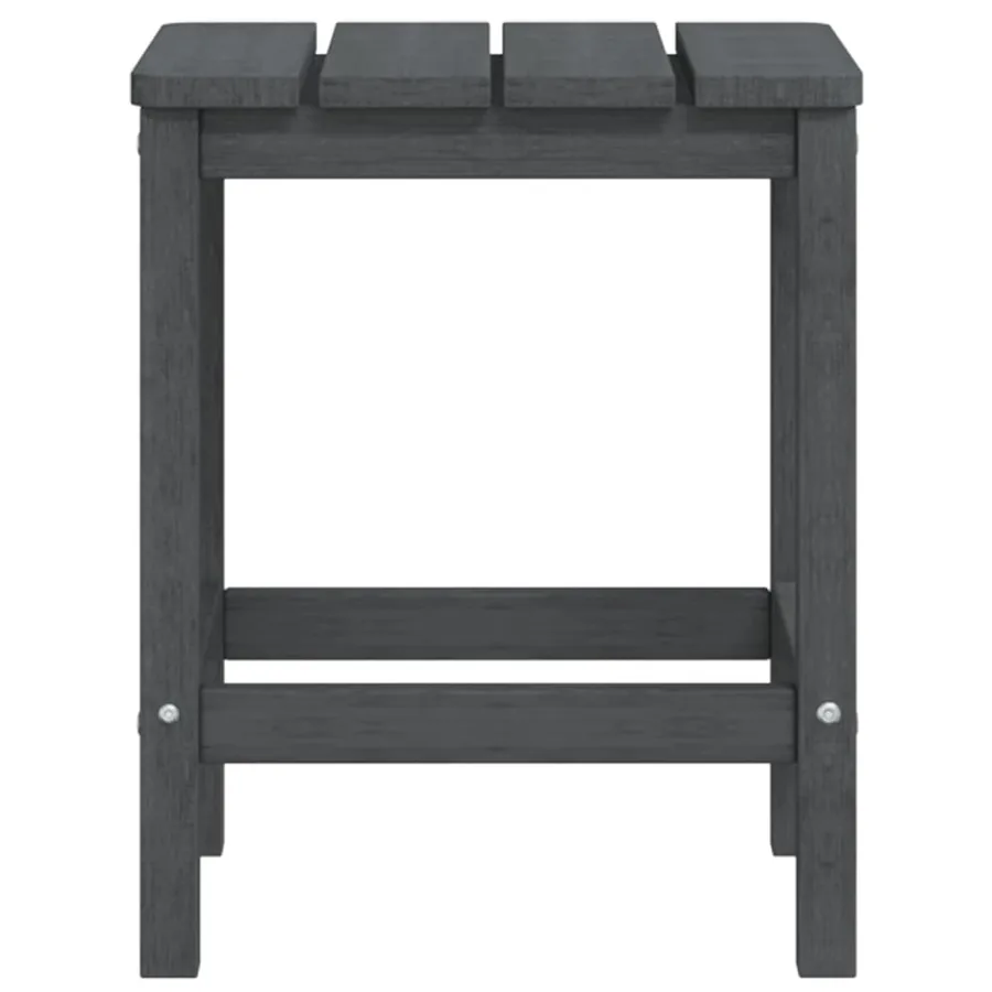 Chaise de jardin Adirondack repose-pied table PEHD Anthracite - 6