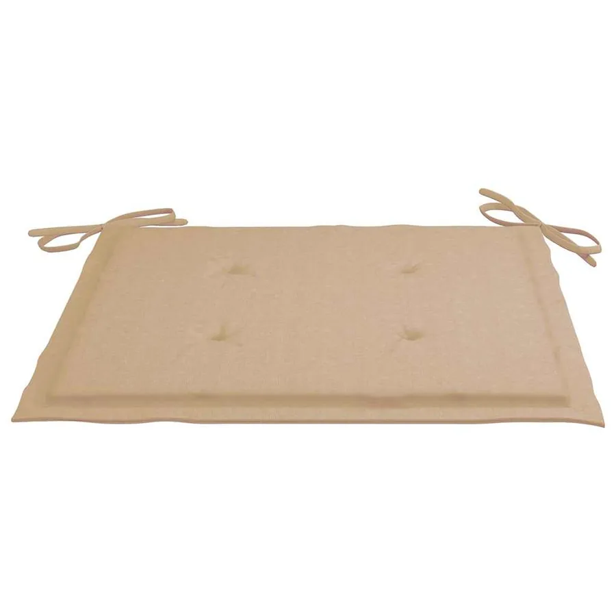Chaises pliables de jardin avec coussins lot de 8 Teck solide - 8